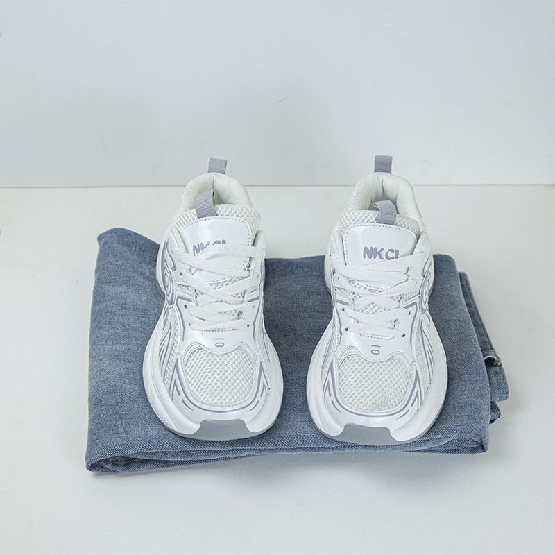 Sneakers robuste per donna, tendenza autunno 2023, nuove suole spesse, versatili, sportive, casual, per aumentare l'altezza, da corsa_voghion.com