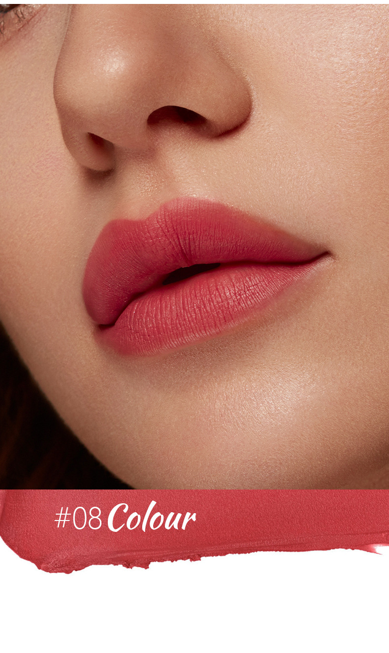 LACHAVA 8 farve mat pen vandtæt non stick kop lipliner line hook læbestift makeup_voghion.com