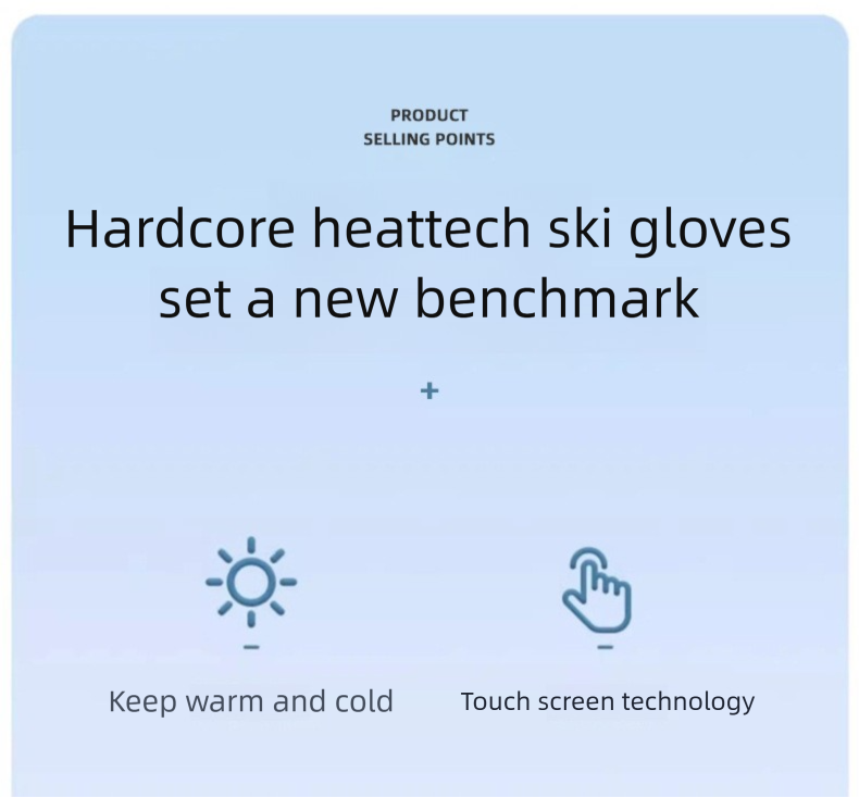 Guanti da sci invernali da uomo Northeast, foderati in pile, spessi, caldi e antifreddo, in cotone, impermeabili, per motocicletta elettrica_voghion.com