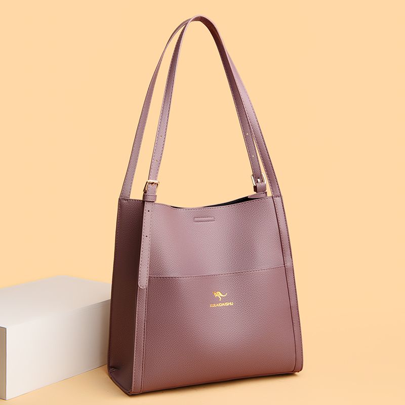 2024 New Leather Bucket Shoulder Women Purses Fashion Underarm satchel Messenger Bag For Shopping Large Capacity Tote_voghion.com