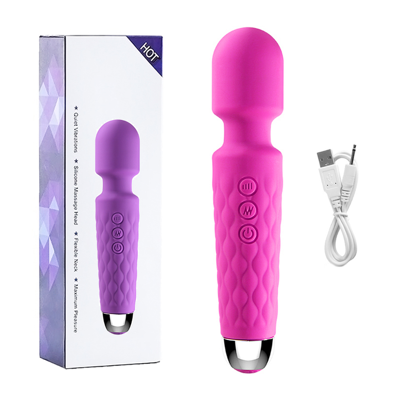 20 Speed Powerful Vibration Av Magic Wand Clitoral Stimulation Massage Masturbator Dildo Vibrator Adult Sex Toys_voghion.com