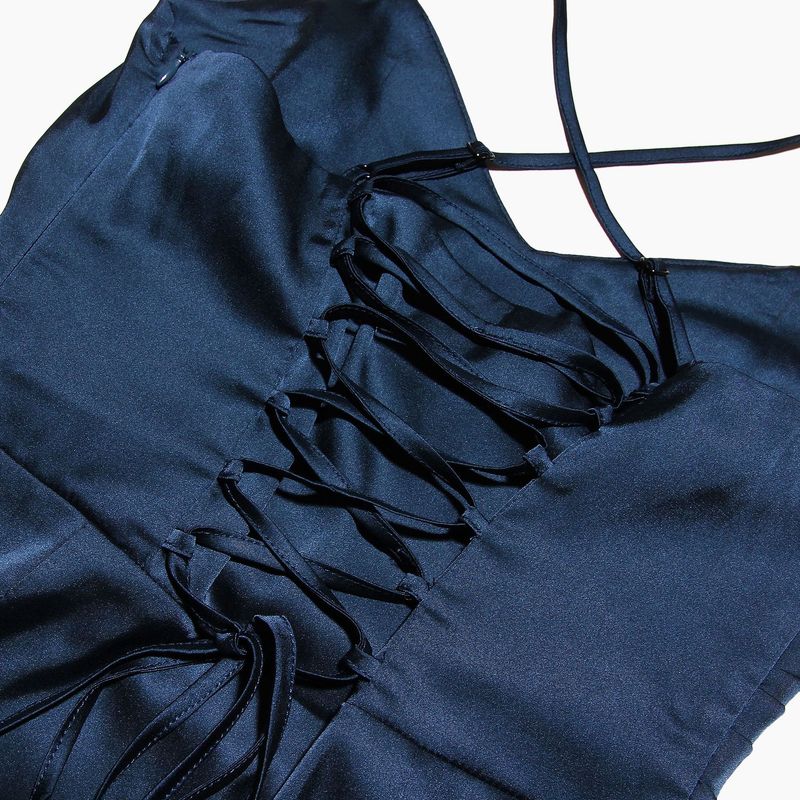 Damenbekleidung Hochwertiges rückenfreies Kleid mit Hosenträgern und Schlitz, heißes Mädchenkleid, langer Rock, Neujahrs-Kampfgewand_voghion.com