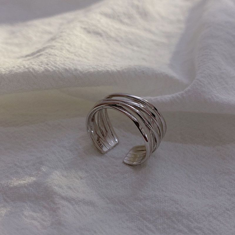 Gioielli geometrici multistrato alla moda e minimalisti, anello per il pollice, accessori alla moda_voghion.com
