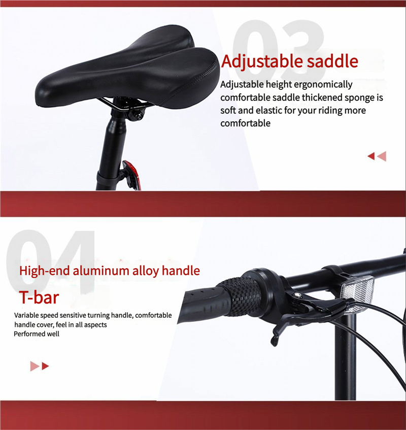 Zoll Faltbares Fahrrad Ultraleichtes tragbares Kinderfahrrad für Erwachsene Unisex Student Kleines Rad_voghion.com