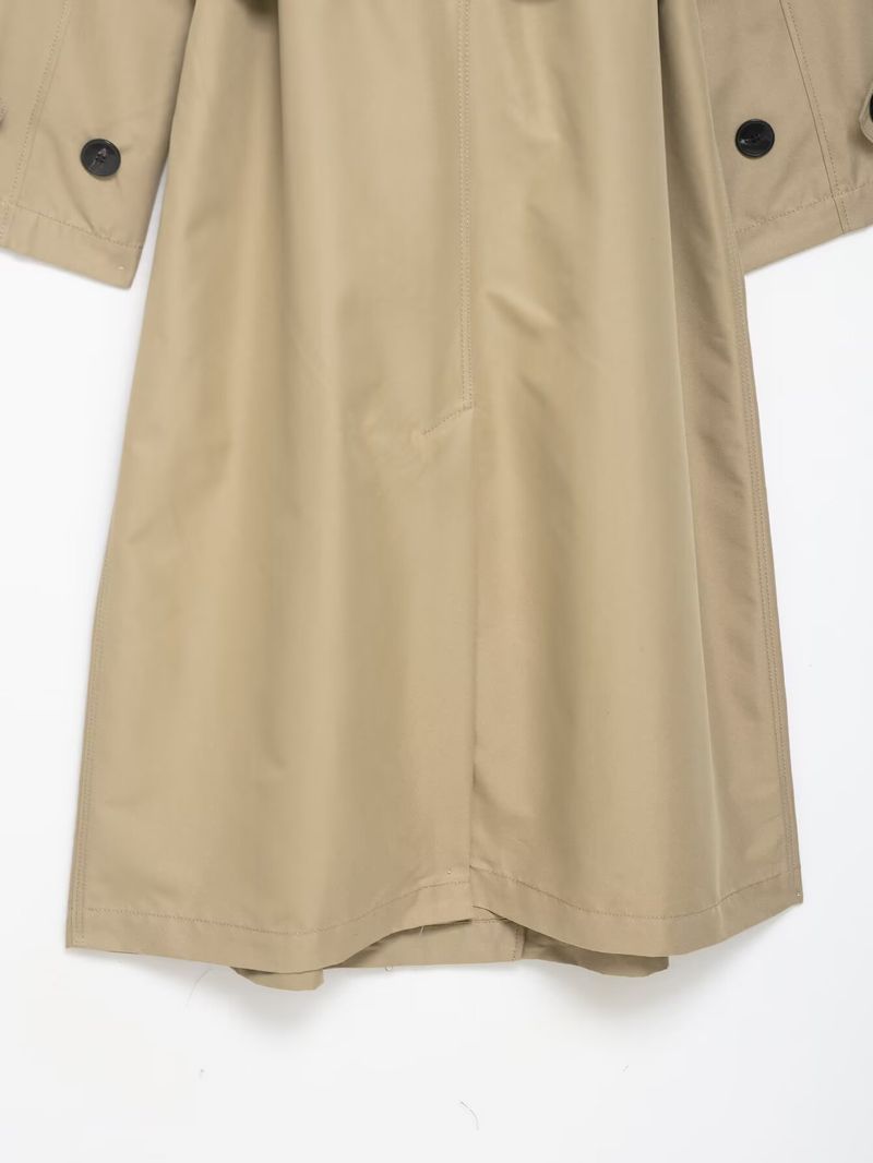 Trench classico doppiopetto con cintura: eleganza senza tempo per donna (XS-L, poliestere, cachi, antipiega e versatile)_voghion.com