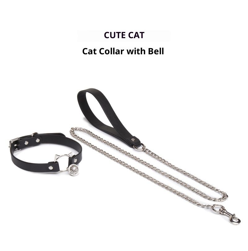 LuvBox Erotic Neck Collar Dog Leash K9 Training Binding Restraint Alternative Toy Traction Female Couple Flirting SM Props_voghion.com