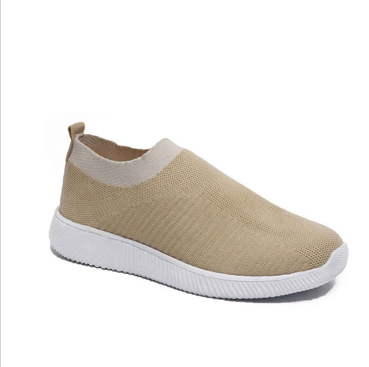 Große Mode Flying Weave Casual Damen Neue atmungsaktive Sport Laufschuhe Low Top Socken Schuhe_voghion.com