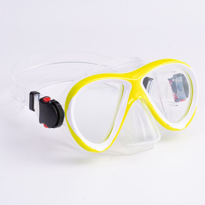 Óculos de mergulho Snorkel máscara de mergulho totalmente seca Óculos de mergulho de natação antiembaçante de silicone para estudantes e crianças_voghion.com