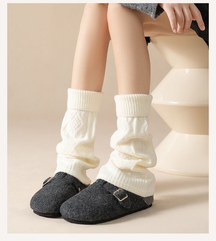 Calcetines de terciopelo ártico para mujer, ideales para otoño e invierno. Calcetines gruesos y cálidos de felpa, estilo retro Y2K, con mangas elásticas hasta la pantorrilla._voghion.com