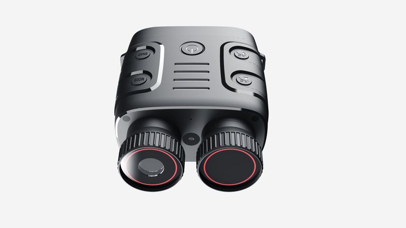 Ultra Clear Large Screen Day Dual-use Camera And Video Recorder With High-definition Infrared All Black Dual Tube Night_voghion.com
