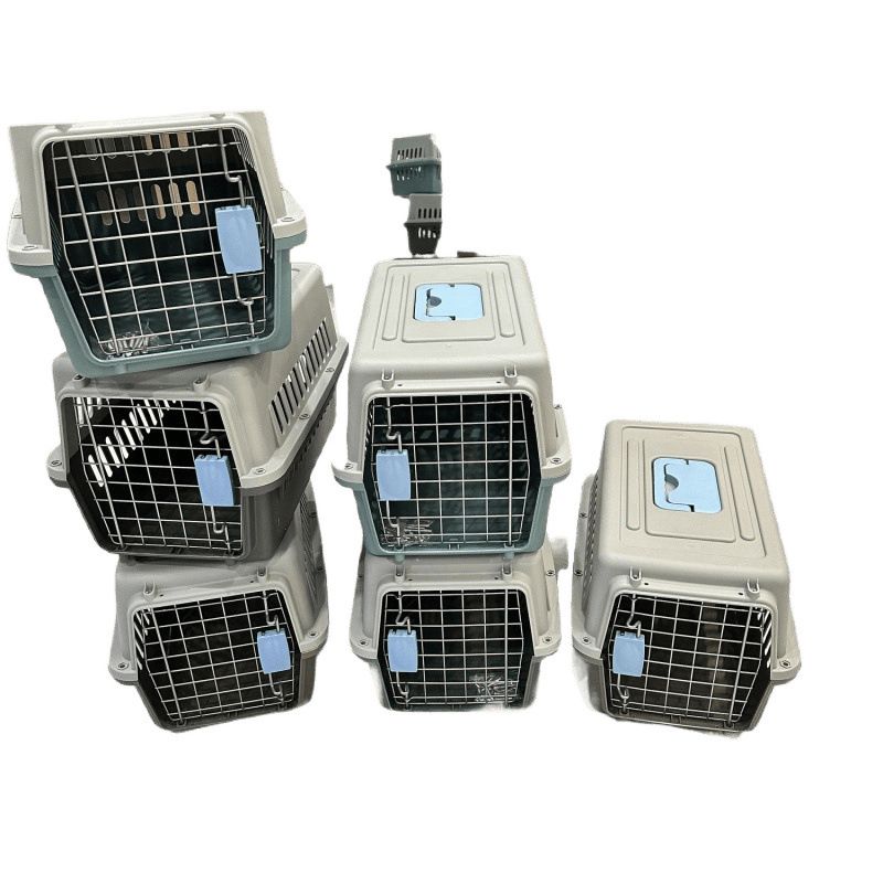 Flugzeugtaugliche Katzentransportbox, tragbare Haustier-Reisebox für Katzen und Hunde_voghion.com
