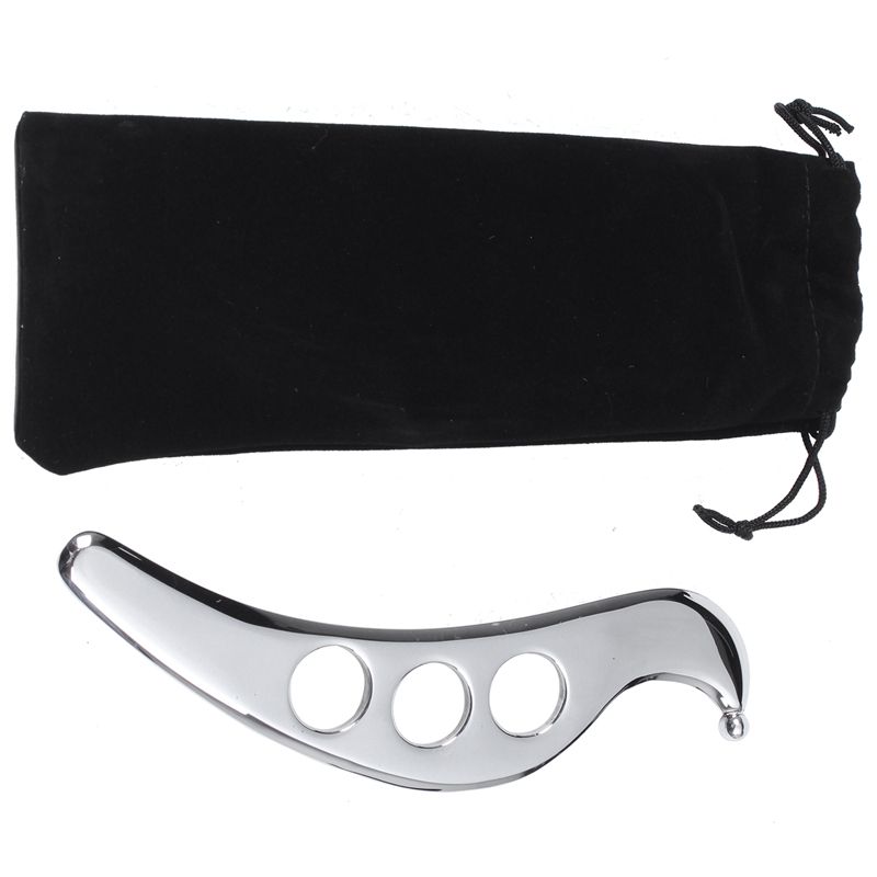 Nerūsējošā tērauda Gua Sha Guasha plākšņu masāžas rīks Skrāpis Fizikālā terapija Vaju muskuļu meridiāna masāžas mašīna Spa dēļu rīks_voghion.com