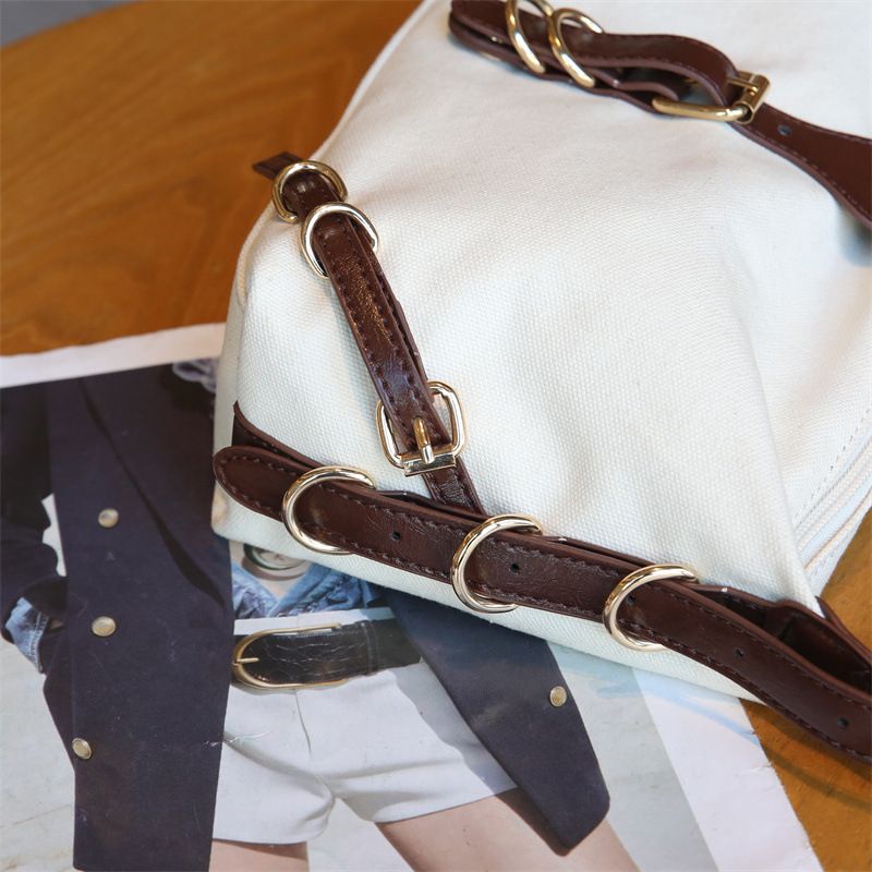 Canvas Dumpling Fashion Shoulder Splicing Small Design Women's Bun Versatile Commuting Ins New Style_voghion.com