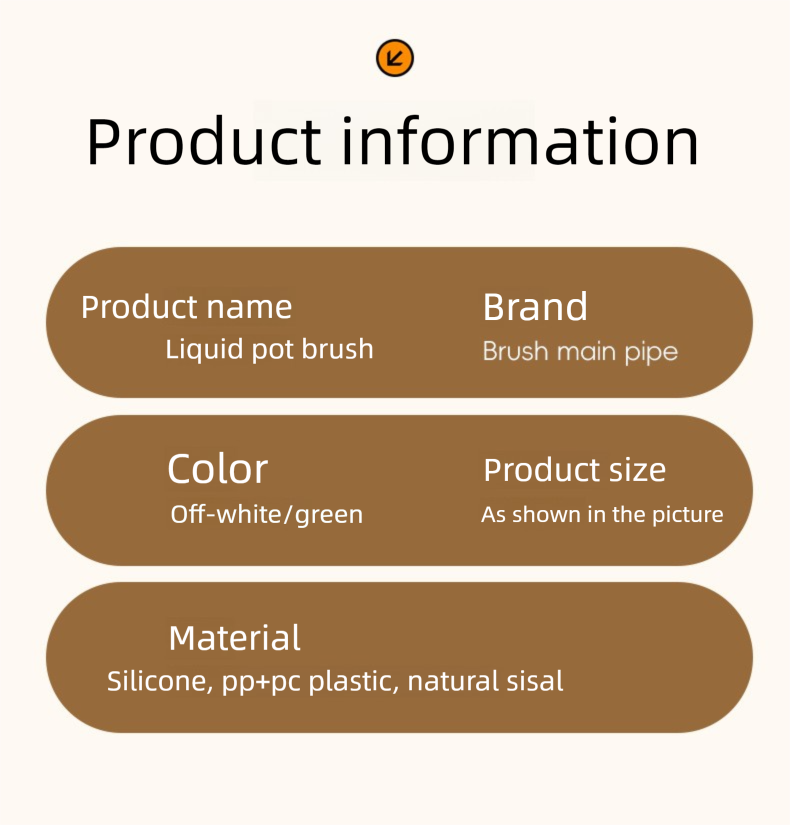 Automatic Liquid-Dispensing Dish For Pots, Kitchen Household Scrubber, Lazy Press-Type Non-Damaging Pot Cleaning Brush_voghion.com