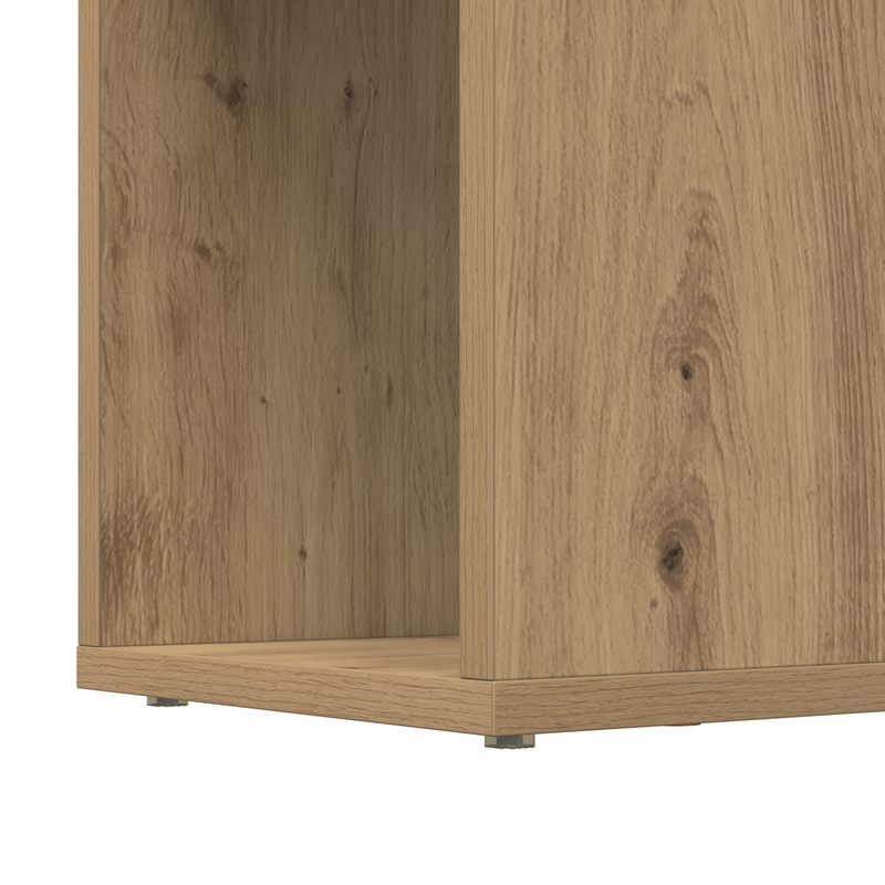 Bücherregal Handgefertigte Eiche Ingenieurholz 80 x 24 x 124 cm_voghion.com