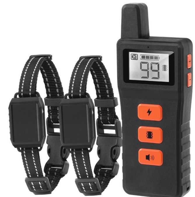 Pet Supplies Remote Control Ultrasonic Shock Barking Toy Collar Dog Training Device_voghion.com