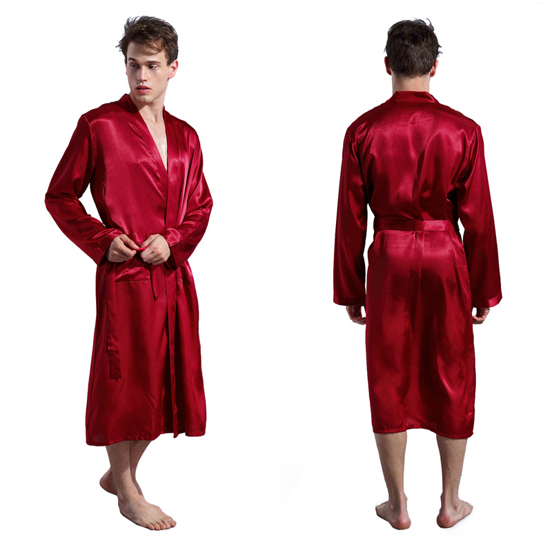 Robe en satin brillant RYYD - Coupe ample, style cardigan, toutes saisons_voghion.com