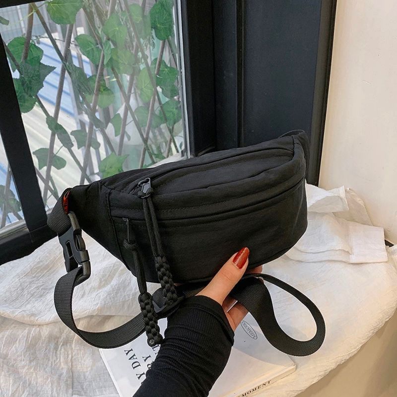 2025 Spring Summer New Korean Fashion Stylish Women's Waist Wide Shoulder Strap Small Crossbody Phone Bag_voghion.com