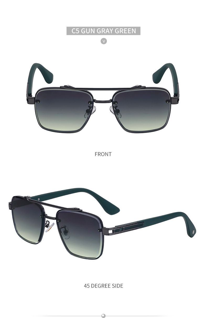 2025 Summer New European And American Cut Edge Frameless Sunglasses For Men, High-end Sunglasses For Men, Trendy Sunglasses For Men, Sunglasses_voghion.com