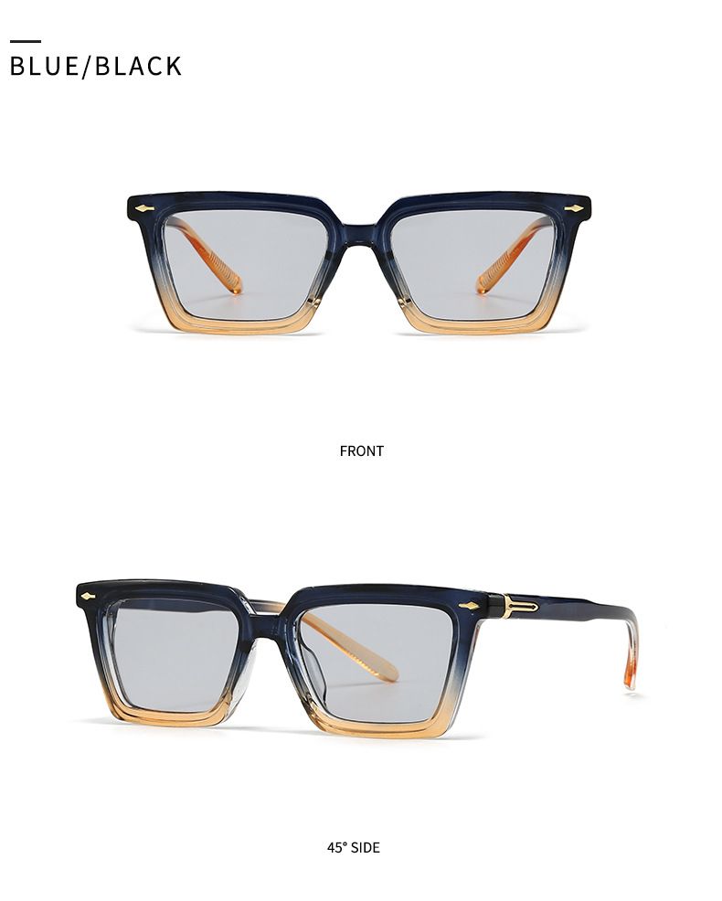 Euroopan ja Amerikan rajat ylittävä trendi Street Shooting Retro Square Rice Staring Art Aurinkolasit Modern Charm INS Aurinkolasit 6093_voghion.com