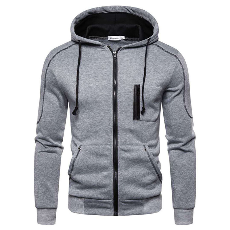 Giacche da uomo Felpe alla moda Felpa con cappuccio a maniche lunghe con cerniera Felpe in pile con cappuccio Abbigliamento sportivo casual da uomo Taglie forti_voghion.com