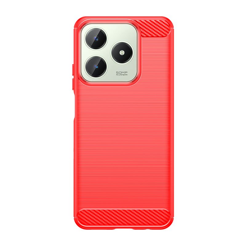 Carbon Fiber Streamer Case For Realme C67 C63 C61 C55 C53 Ultra Thin Anti Slip Matte Soft TPU Back Protector Full Cover Shell_voghion.com