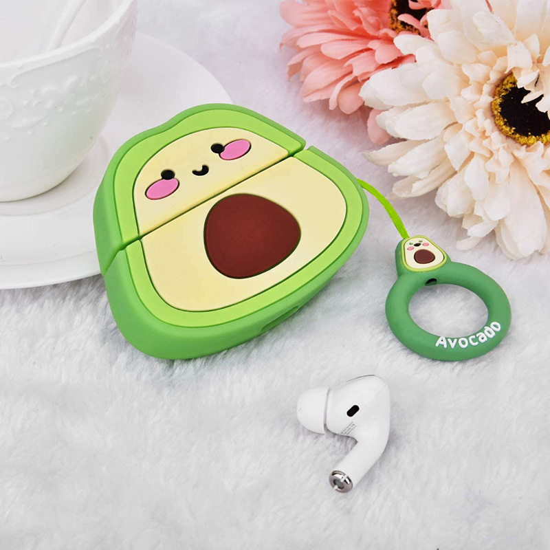 Silikonski ovitek z motivom avokada za Airpods Pro 2022, brezžične Bluetooth slušalke, polnilna škatla za Airpods 1 2 3 2021_voghion.com