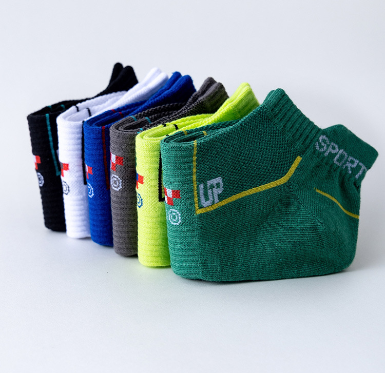 Socks, summer thin running sports socks, mesh for sweat absorption and breathability, men's low cut short socks_voghion.com