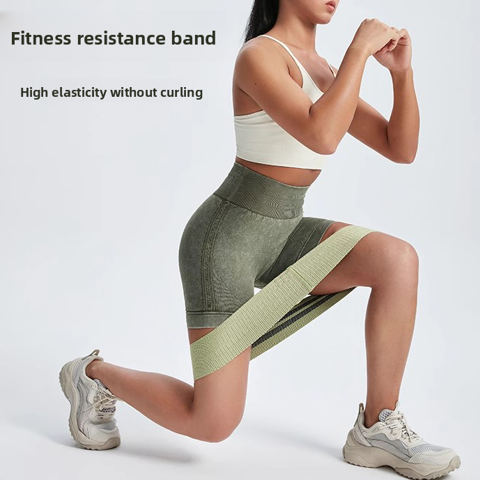 Knitted Elastic Glute Stretch Leg Exercises, Non-Slip Resistance For Strength Training, Fitness Yoga Hip Band_voghion.com