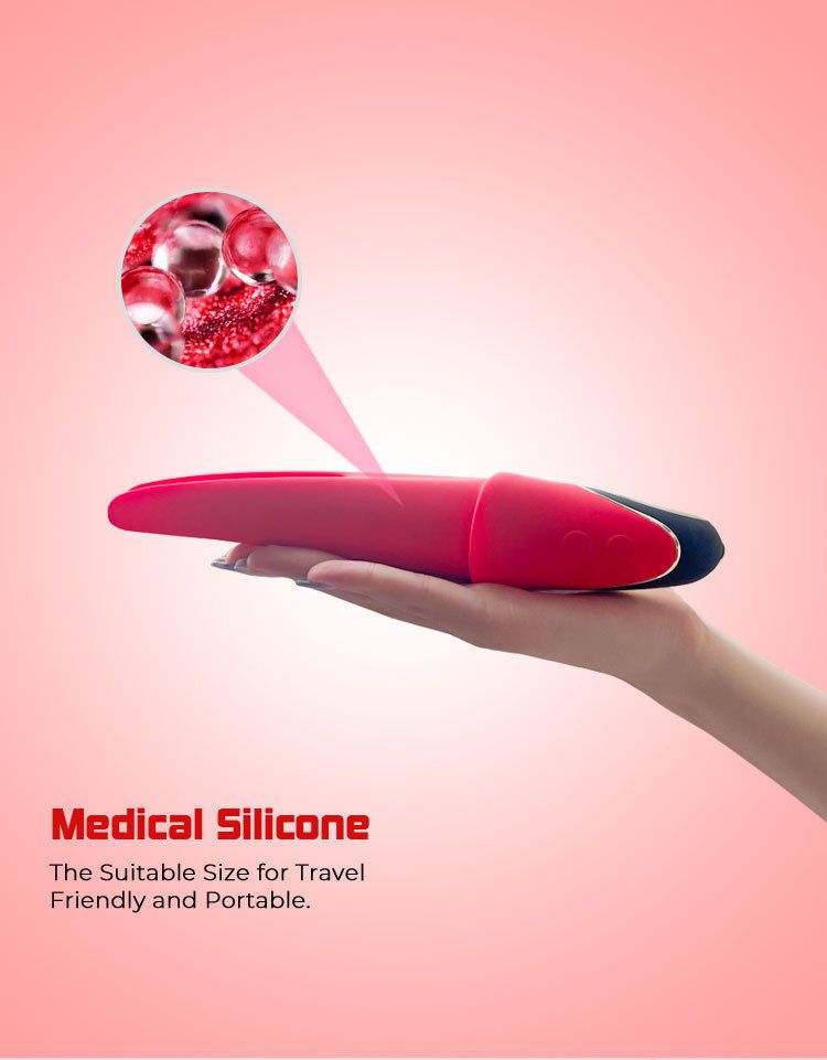 USK V13 Phantom - Vibratore per preliminari femminili, bastoncino per massaggio leccabile_voghion.com