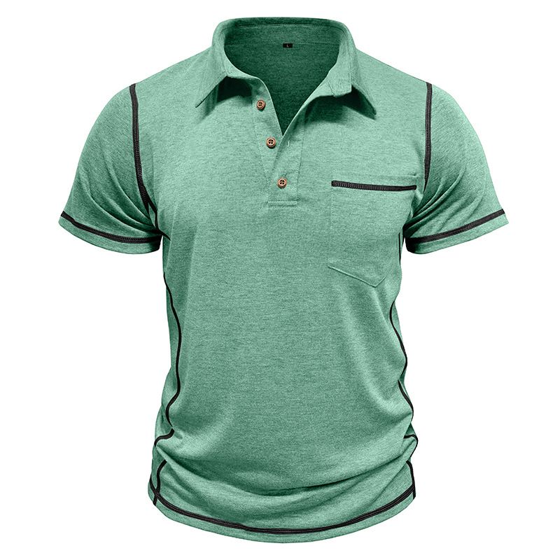Herrenbekleidung Sommer Neue Herren Kurzarm Revers T-Shirt Herren Poloshirt_voghion.com
