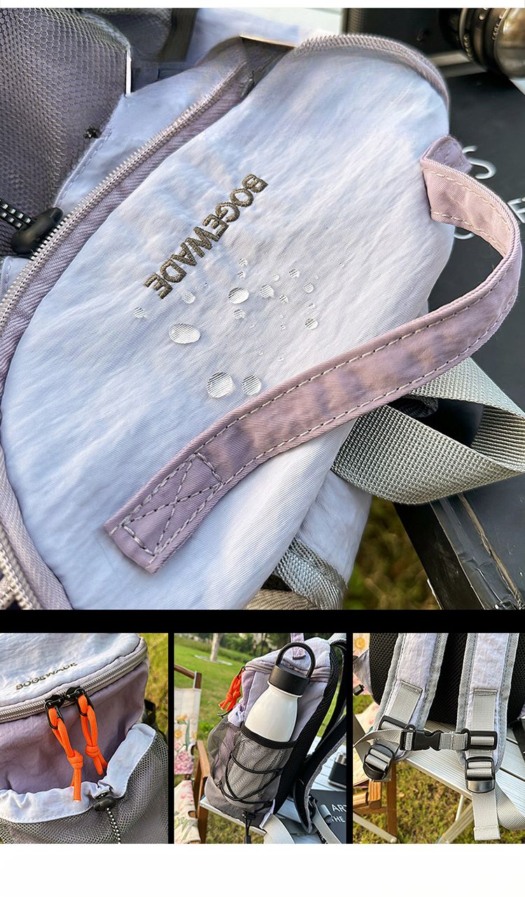 Leichter Outdoor-Wandersport-beiläufiger Doppelschulter-Unisex-Reiserucksack-Studenten-kleiner Schulranzen_voghion.com