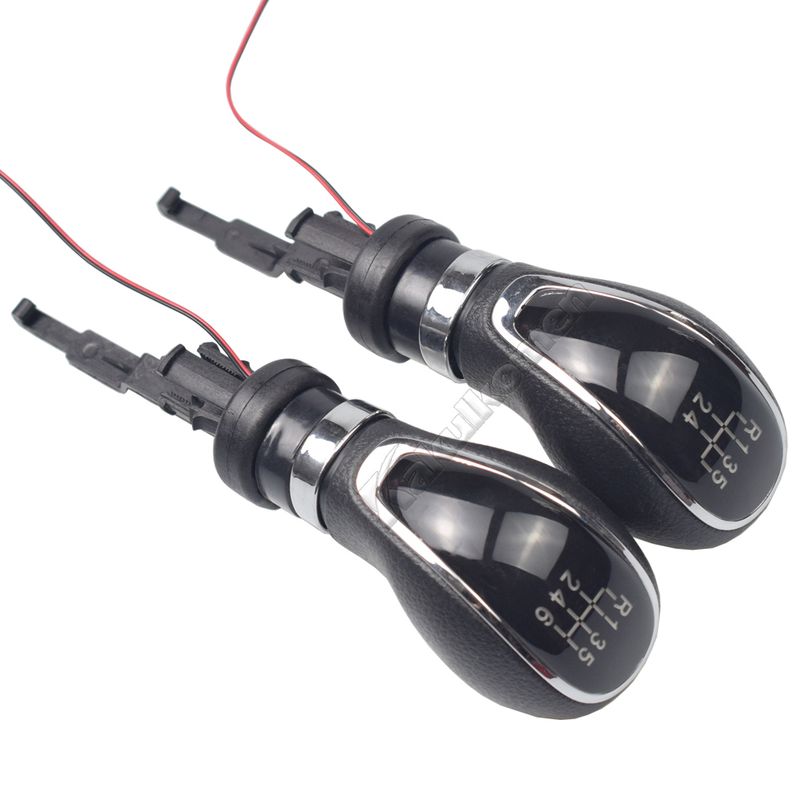 Blue/Red LED 5 6 Speed Car Gear Shift Knob Manual Handle Head Lever For Vauxhall Buick Astra Insignia 2009 2010 2011 2_voghion.com