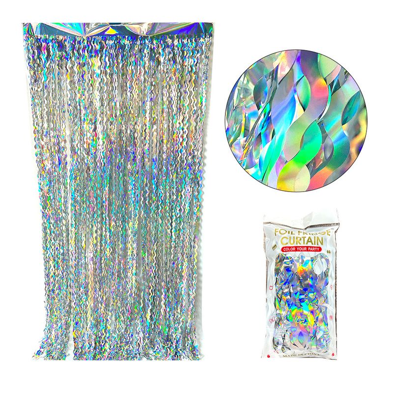 Decorazione per sfondo in seta con lama curva laser semplice, tenda per porta, scena di ritrovo per feste di compleanno, accessori_voghion.com