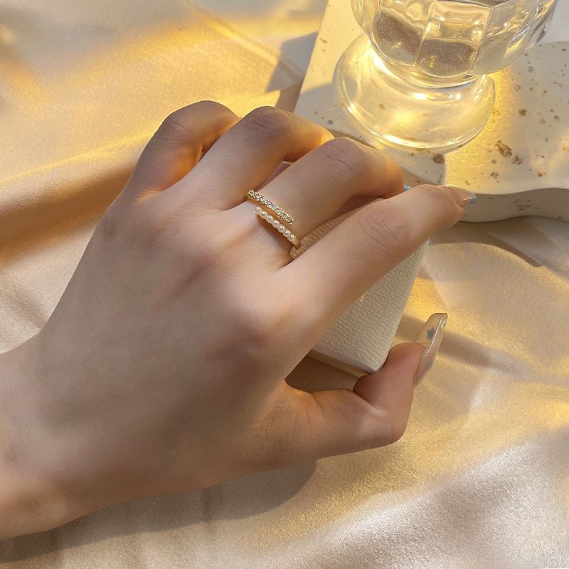 2023 New True Gold Electroplated Ring For Women With Adjustable Opening, Internet Red Ring, Handicraft, Small And Luxury_voghion.com