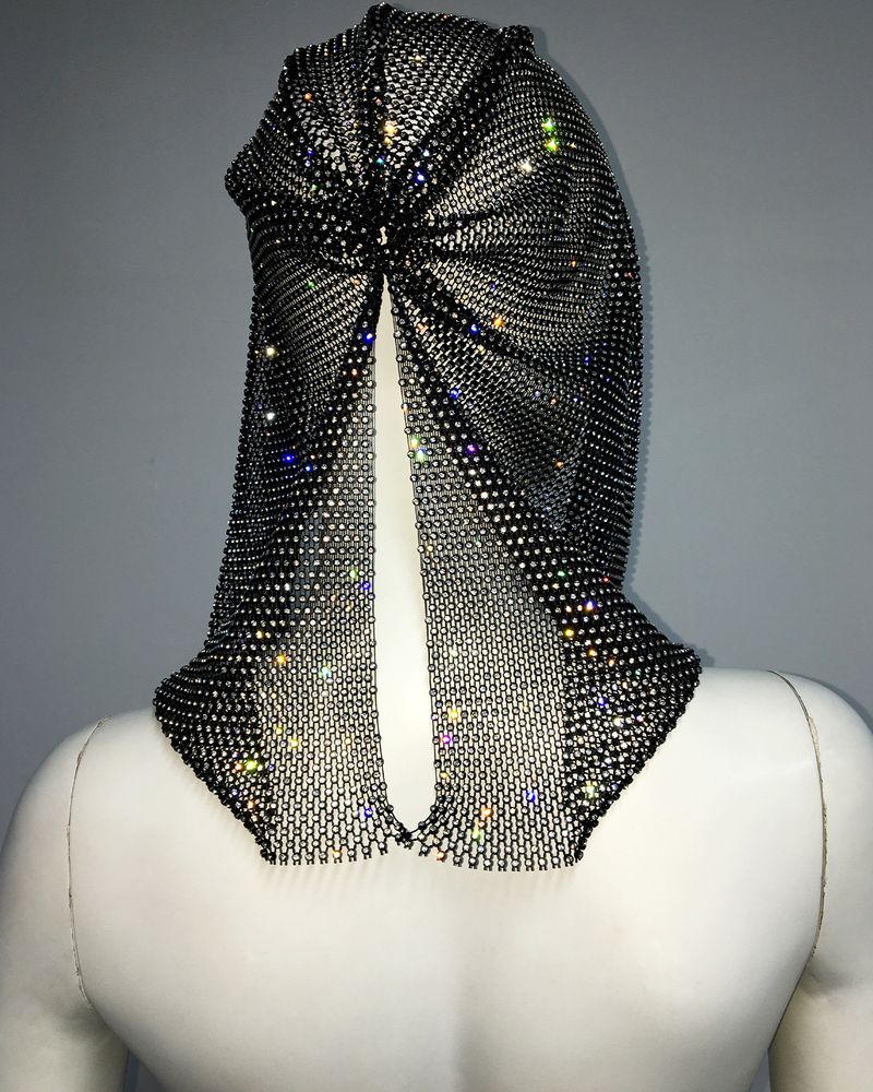 Lente en zomer Nieuwe producten Accessoires Visnet strass hoed Gepersonaliseerde tulband hoed_voghion.com