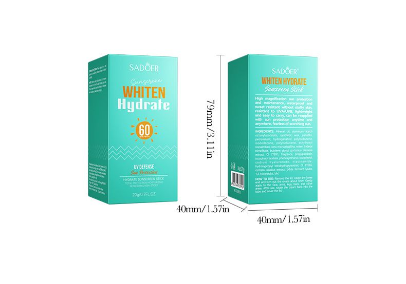 Full English Stick SADOER Whitening Moisturizing UV Resistant Sunscreen_voghion.com