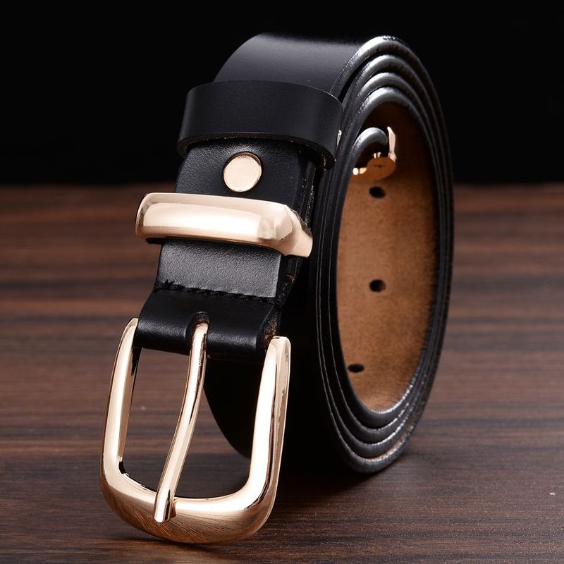 HOT Available In Plus Size Women Leather Belt Brand Ladies Length: 95-120cm Belts For Female Width:2.8cm_voghion.com