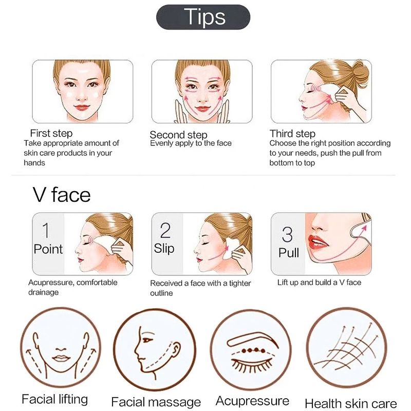 YUKUI Gesichtsmassagegerät, Bienenwachs, Herzform_voghion.com