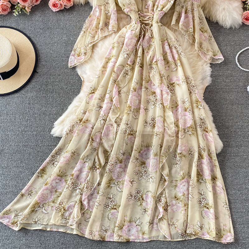 Damenmode Strandurlaub Strandrock Taille große Schaukel langer Rock_voghion.com