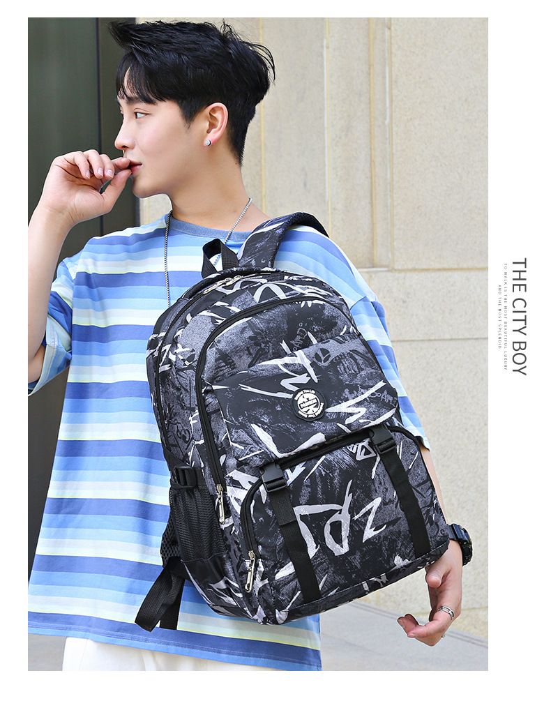 Backpack Trendy Junior And Senior High School Student Backpack Fashion Camouflage Travel Large Capacity Computer Backpack_voghion.com