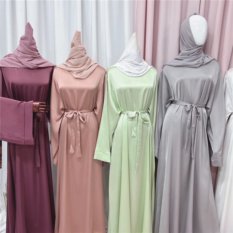 Damenkleid Naher Osten Türkei einfarbig großes mehrfarbiges Robenkleid_voghion.com