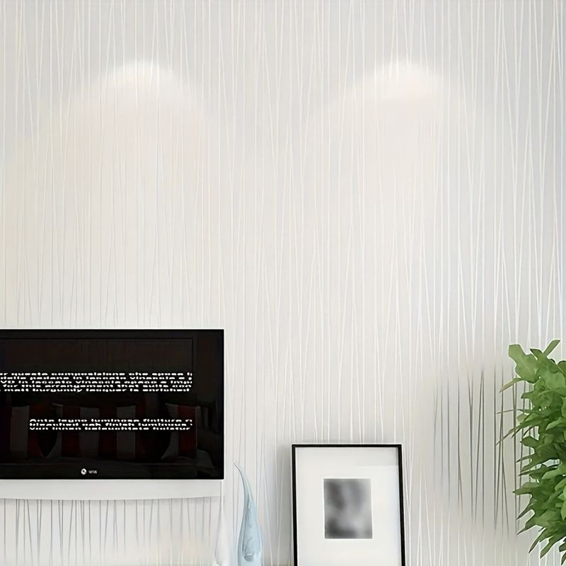 Neu Tapete Neue Weiß Gestreiften Schlafzimmer Wohnzimmer Abnehmbare Dekorative_voghion.com