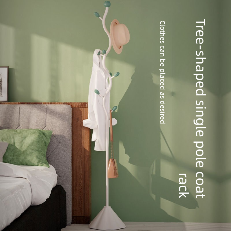 Cabide de chão estilo italiano, cabide vertical para quarto, simples, leve, luxuoso, mágico, para roupas internas e sala de estar_voghion.com