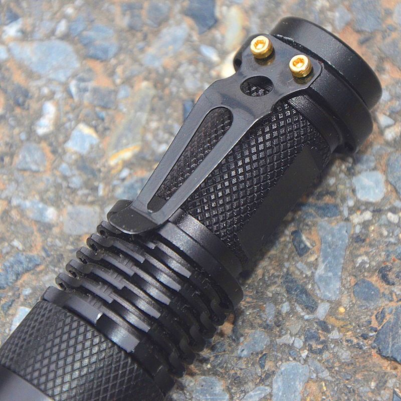SK68 Mini LED Flashlight – Adjustable Zoom & 360° Rotating Head, 200m Beam (Rechargeable, Camping/Emergency Use)_voghion.com