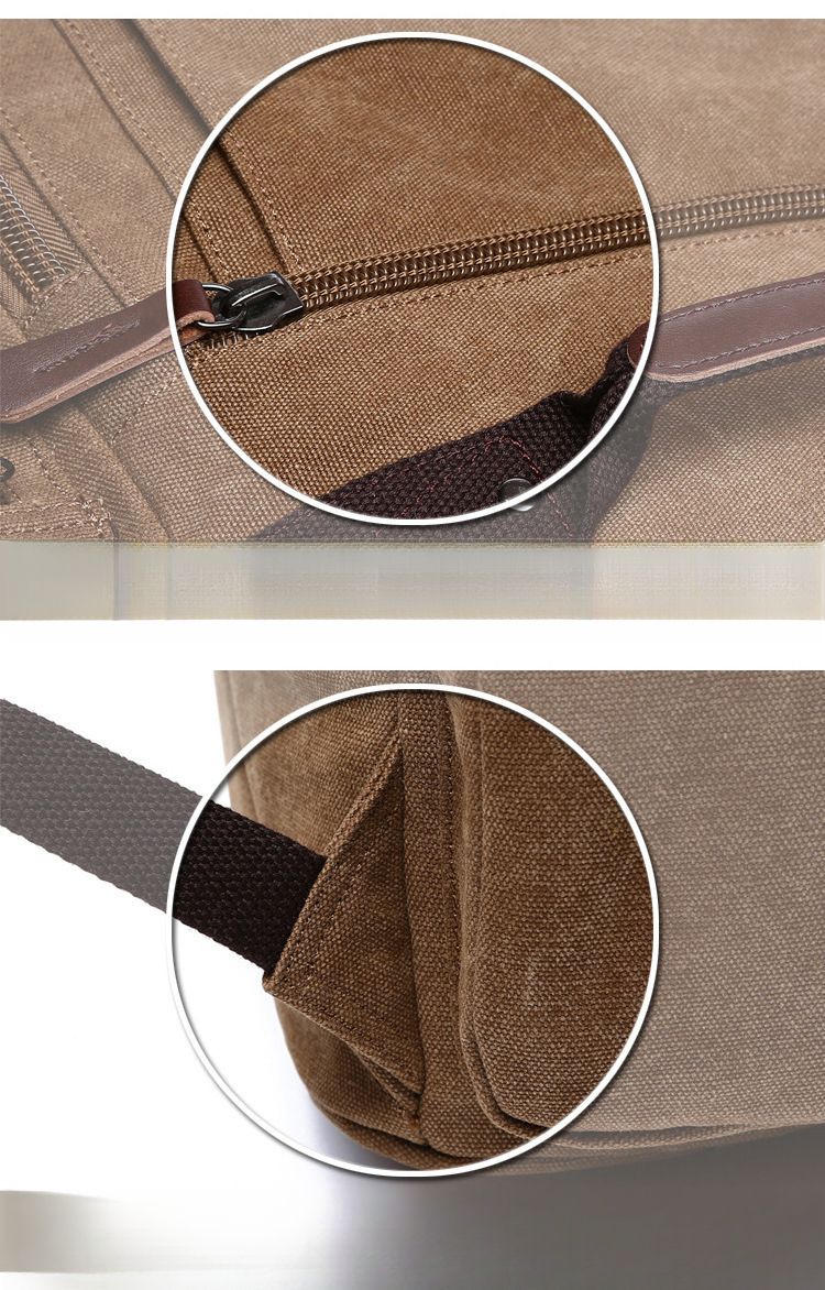 Fall/Winter New Arrival Fashion Large Capacity Canvas Bag Men's Multifunctional Hiking Travel Backpack_voghion.com