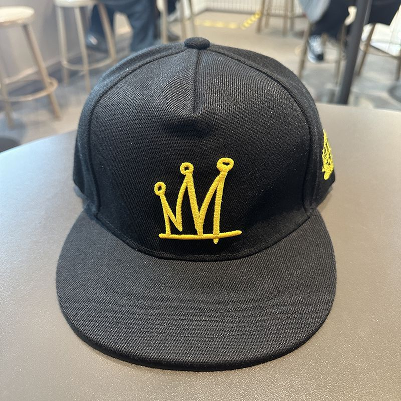 Hip Hop Men's Women's Flat brim Spring and Autumn Baseball Big Headed Street Dance Trendy Person Straight Board American_voghion.com