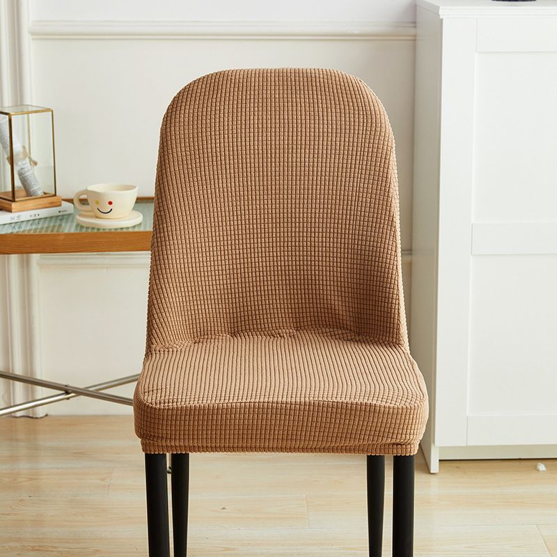 Curved Chair Cover All-inclusive Universal Dining Table And Chair Protective Cover Home Simple Modern Large Round Stool Cover_voghion.com
