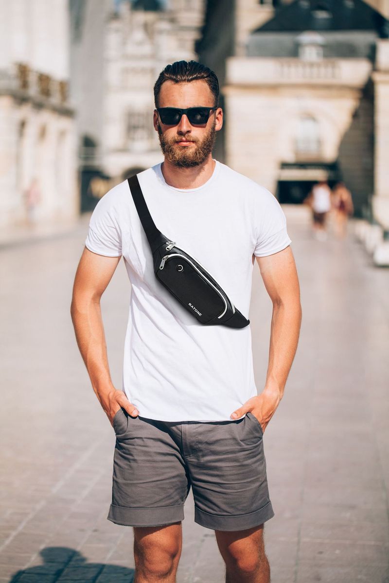 Schlanke Taille für Herren, Gürteltasche für Sport- und Lauftelefone, Brusttasche für Damen, trendig, klein, leicht, wasserdicht, verschleißfest_voghion.com