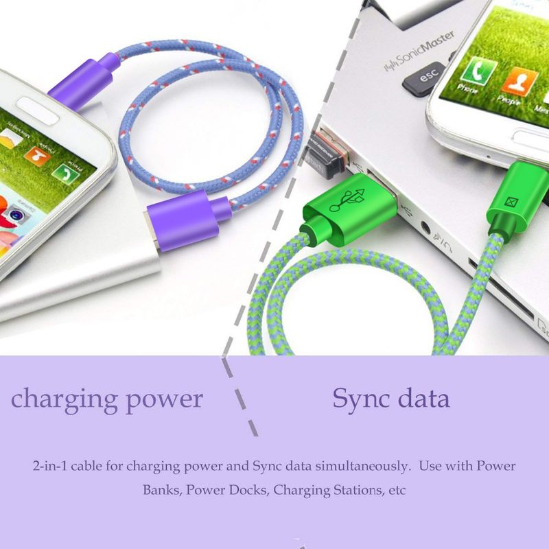 OLAF Nylon Braided Type 1M 2M 3M Data Sync Fast Charging USB C Cable For Samsung S9 S10 Xiaomi Mi9 Mi8 Huawei Type-C_voghion.com